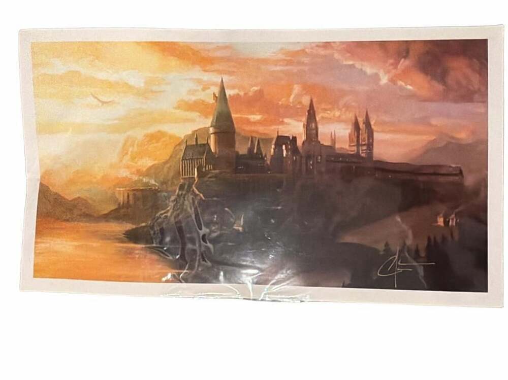 Harry Potter Hogwarts Castle Signed Art Print Christopher Clark